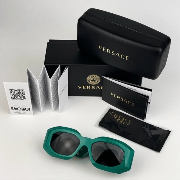 Versace🔥 VE4425U 536487 Sunglasses MAXI MEDUSA
BIGGIE Turquoise Gray Oval Unisex - Picture 3 of 10
